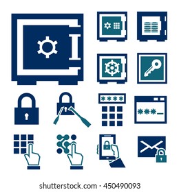 safe icon set