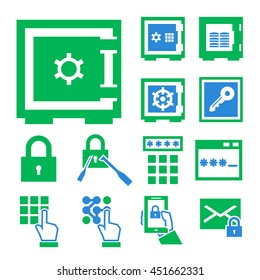 safe icon set
