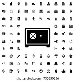 Safe icon. set of filled company icons.