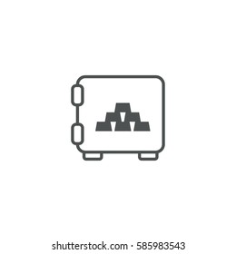 safe icon. sign design