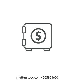 safe icon. sign design
