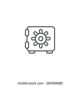 safe icon. sign design