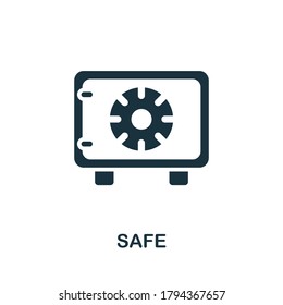 Safe icon. Simple element from jewelery collection. Creative Safe icon for web design, templates, infographics and more
