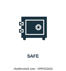 Safe icon. Simple element from jewelery collection. Creative Safe icon for web design, templates, infographics and more