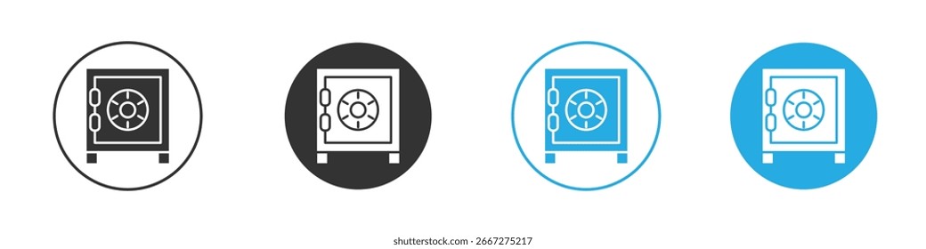 Ícone seguro, estilo simples plano, ilustração, modelo pictograma símbolo de símbolo de logotipo, para ui ou ux.