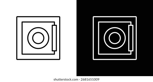 Pictograma simple del Vector del icono seguro. concepto blanco y negro del icono