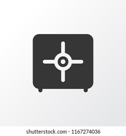 Safe icon symbol. Premium quality isolated strongbox element in trendy style.
