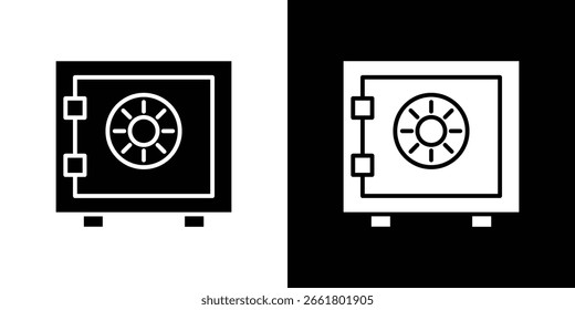 Símbolo de icono seguro. Icono de Vector en diseño plano de moda