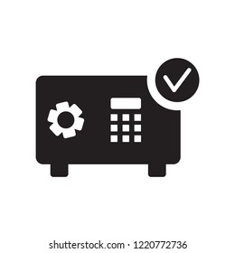 Safe icon. Trendy Safe logo concept on white background from Insurance collection. Suitable for use on web apps, mobile apps and print media.
