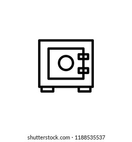 safe icon vector