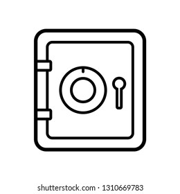 safe icon vector
