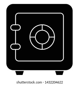 Safe Icon, Vector Illustration, Business Outline
