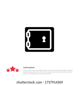 safe icon. Vector illustration EPS 10.