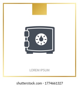 safe icon. Vector illustration EPS 10.