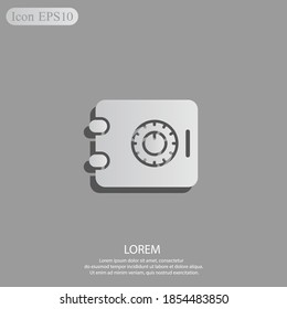 safe icon. Vector illustration EPS 10.