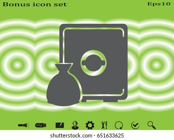 safe icon, vector illustration eps10