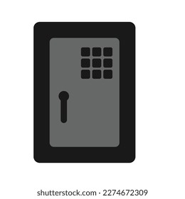 sicheres Symbol, Vektorgrafik flach Design.