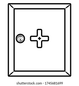 imagen vectorial de icono segura