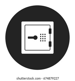 safe icon vector isolated