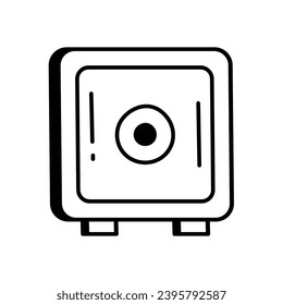 Safe icon vector stock ilustration