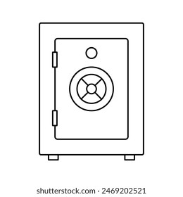 Safe icon vector. Strongbox illustration sign. Peter symbol or logo.