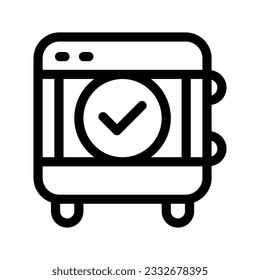 Safe Icon Vector Symbol Design Illustration
