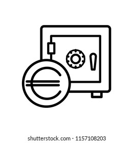 safe icon vector template trendy