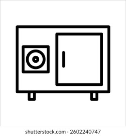 Safe icon, with white background