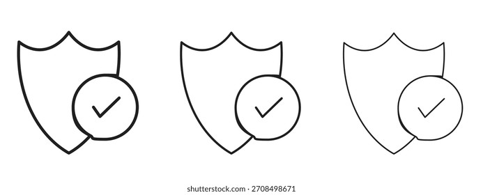 Safe icons. Pixel perfect vector icon collection