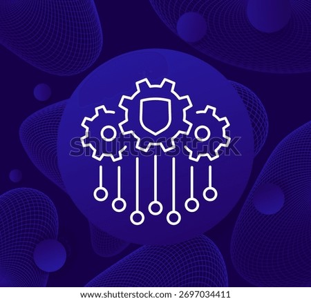 safe implementation icon, line design