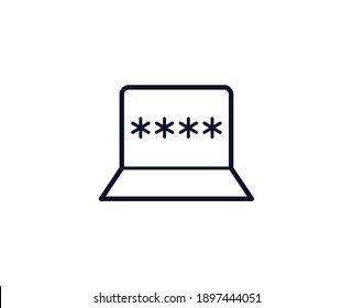 Safe Internet Icon. Bar Black Line Sign. Premium Quality Graphic Design Pictogram. Outline Symbol Icon For Web Design, Website And Mobile App On White Background. Monochrome Safer Internet Day Icon