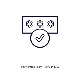 Safe Internet Icon. Bar Black Line Sign. Premium Quality Graphic Design Pictogram. Outline Symbol Icon For Web Design, Website And Mobile App On White Background. Monochrome Safer Internet Day Icon