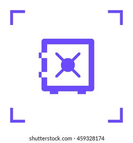 Safe isolated minimal single flat linear icon. Line vector icon for websites and mobile minimalistic flat design. Modern trend concept design style illustration symbol