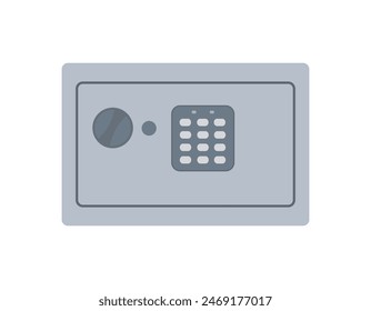 Safe isolated on white background. Vector illustration