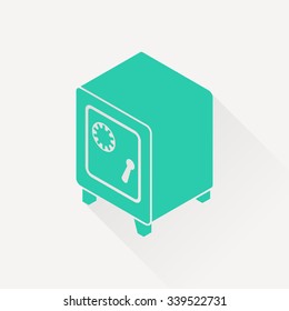 safe isometric 3d icon