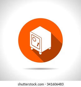 safe isometric 3d icon