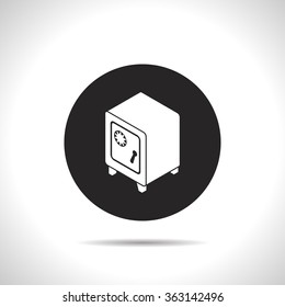 safe isometric 3d icon