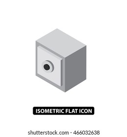 Safe isometric icon