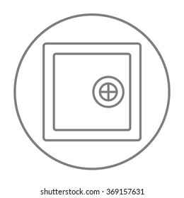 Safe line icon.