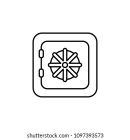 safe line icon. Element of bankig icon for mobile concept and web apps. Thin line safe icon can be used for web and mobile