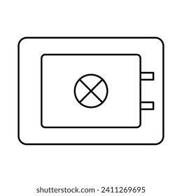 Symbol für sichere Linie. Vektorgrafik einzeln auf weißem Hintergrund
