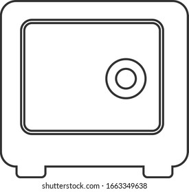Safe linear icon. Vector icon from the business collection.