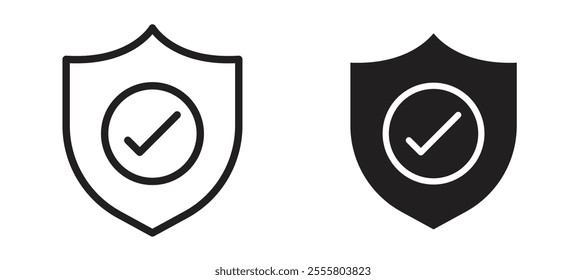 Safe liner icon vector set.