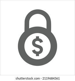 Safe, loan, security icon. Gray vector graphics.