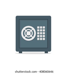 Safe metal box money secure concept symbol vector
