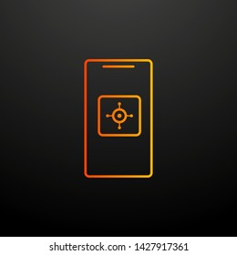 safe in mobile banking nolan icon. Elements of mobile banking set. Simple icon for websites, web design, mobile app, info graphics
