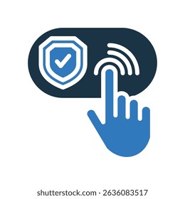 Safe Mode Icon Mixed Vector Illustration