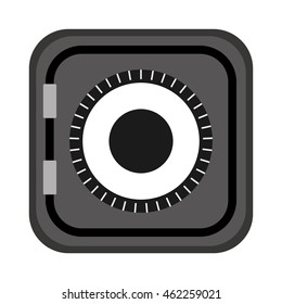 safe money box icon vector illustration design