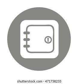 safe money box icon vector illustration design