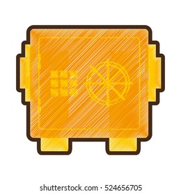 safe money box isolated icon vector illustration design